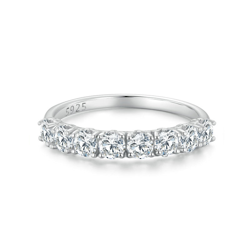 Anel Estampado de Moissanite Bamoer