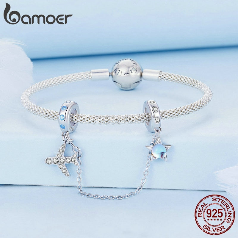 Berloque com Corrente de Segurança Aviãozinho