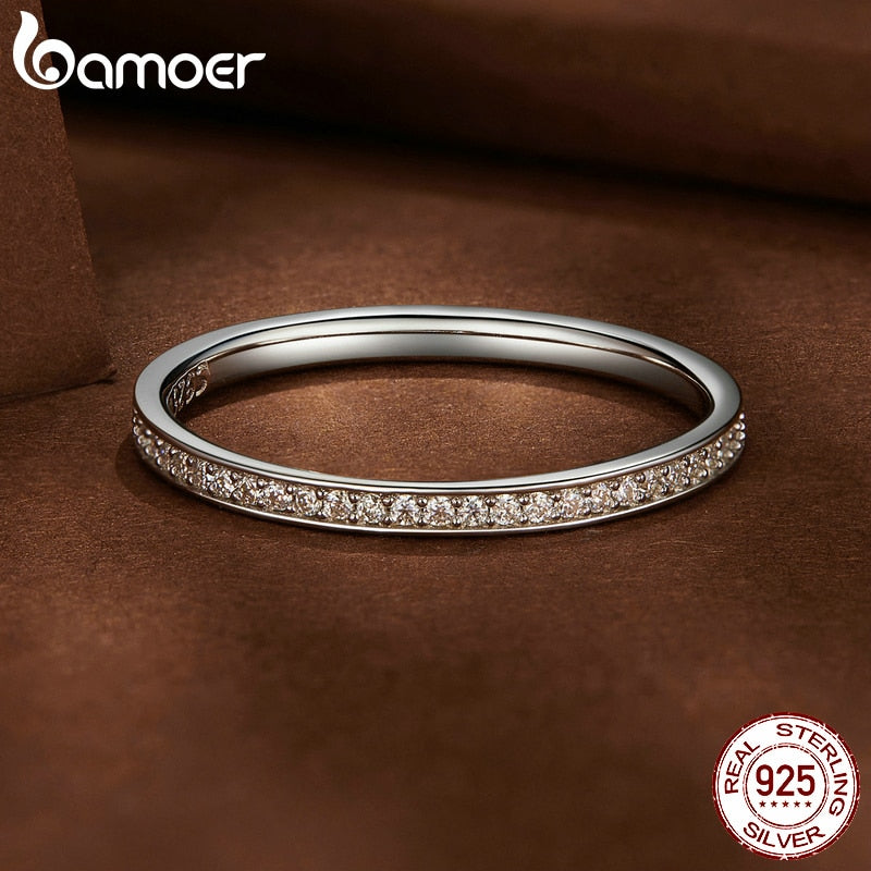 Anel Moissanite Luxo Bamoer