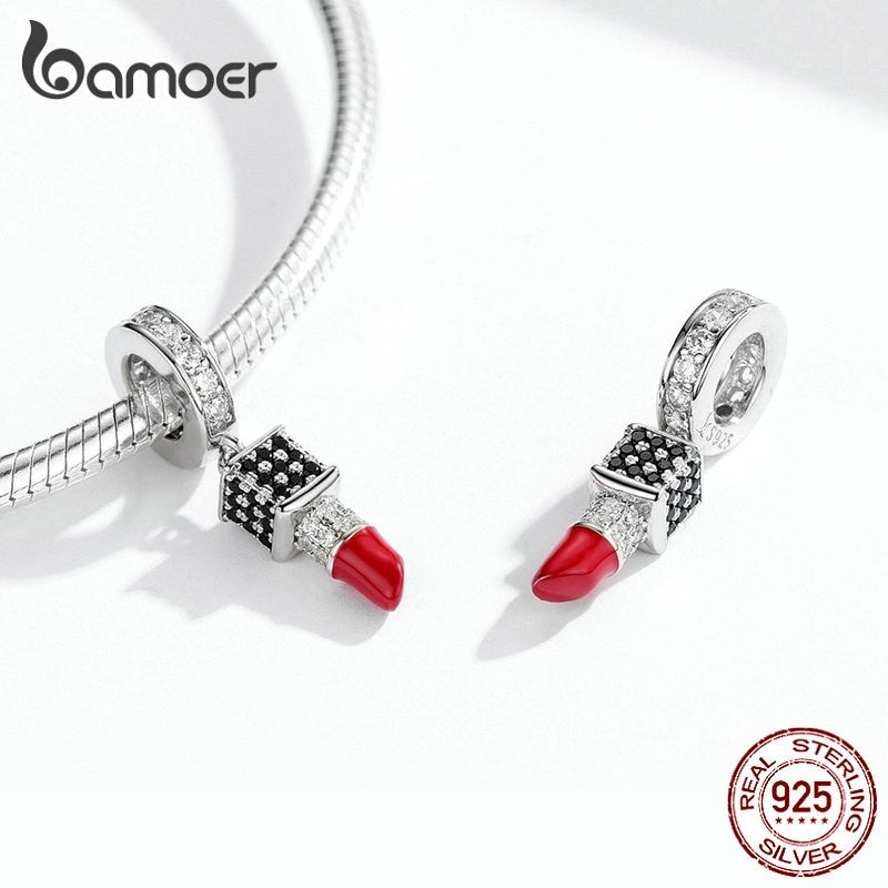 Berloque Batom Vermelho Bamoer