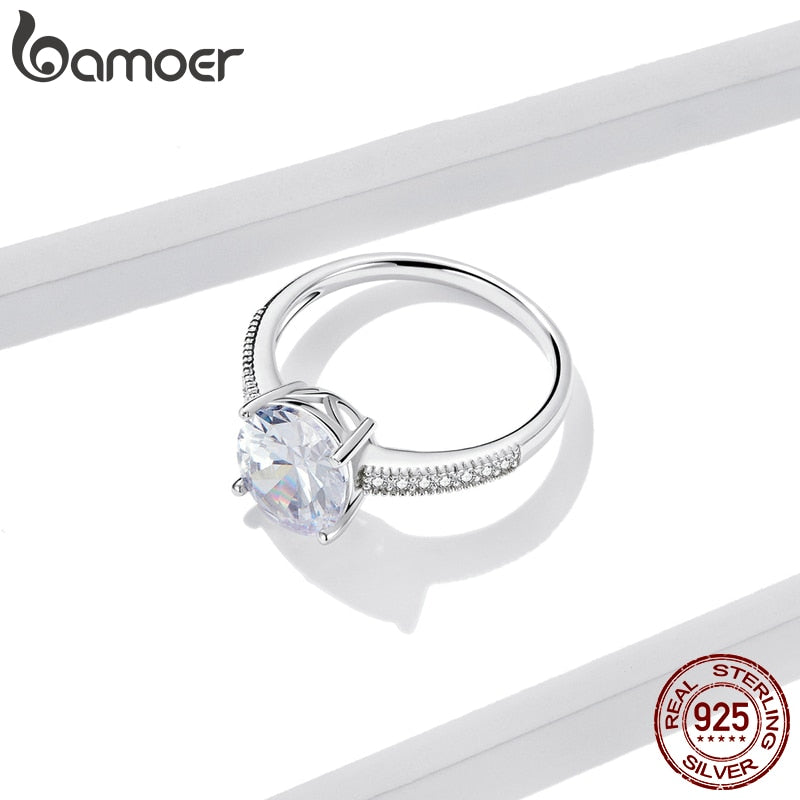 Anel Coração Brilhante Zirconita Bamoer