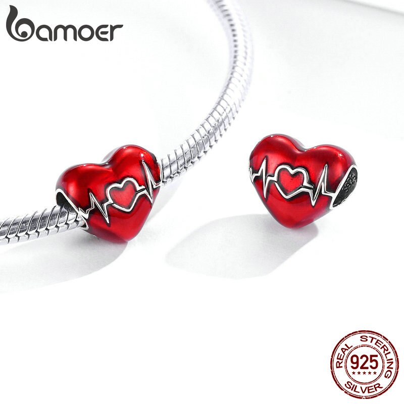 Berloque Batimento Cardíaco do Amor Bamoer