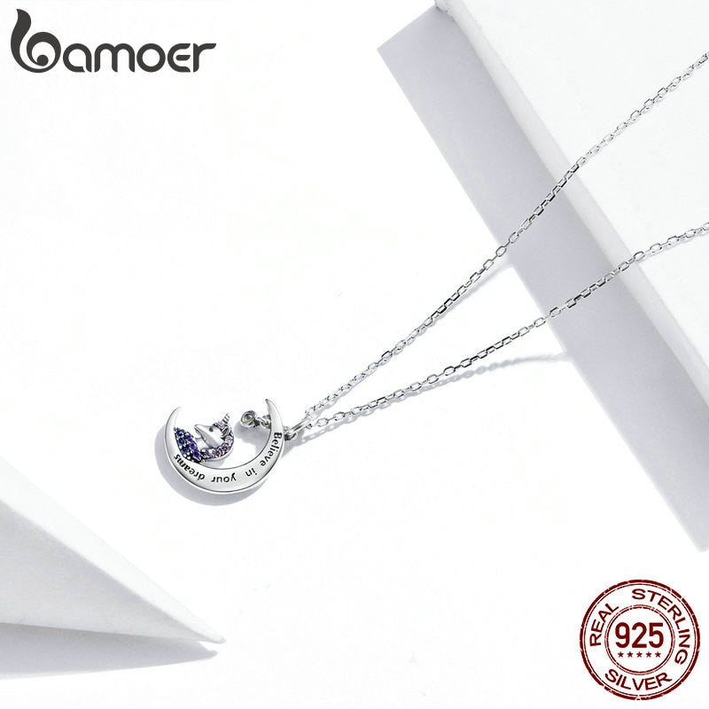 Colar com Pingente Pônei Luar Bamoer