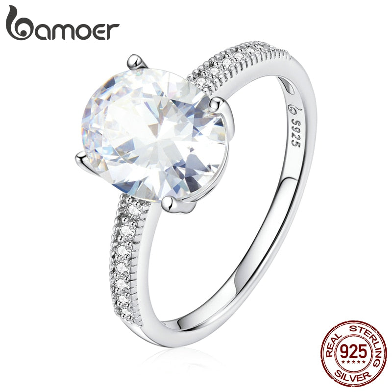 Anel Coração Brilhante Zirconita Bamoer