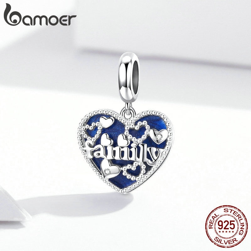 Berloque com Argola Família Calorosa Bamoer