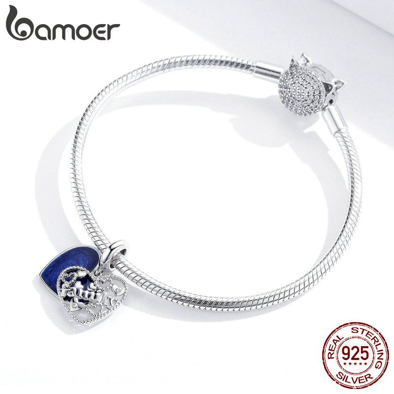 Berloque com Argola Família Calorosa Bamoer