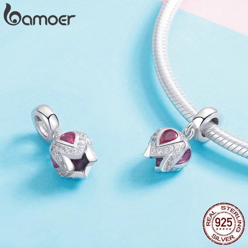 Berloque com Argola Tulipa Bamoer