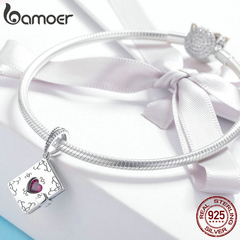 Berloque Charm Carta de Amor Bamoer