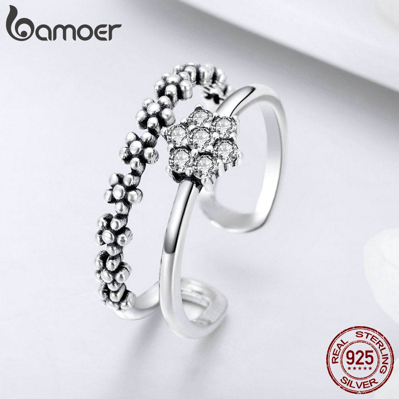 Anel Ajustável Temperamento Elegante Bamoer