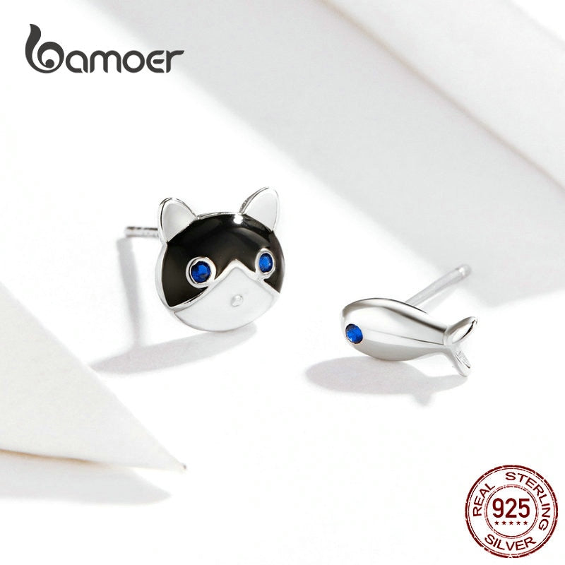 Brincos Peixe e Gato Bamoer