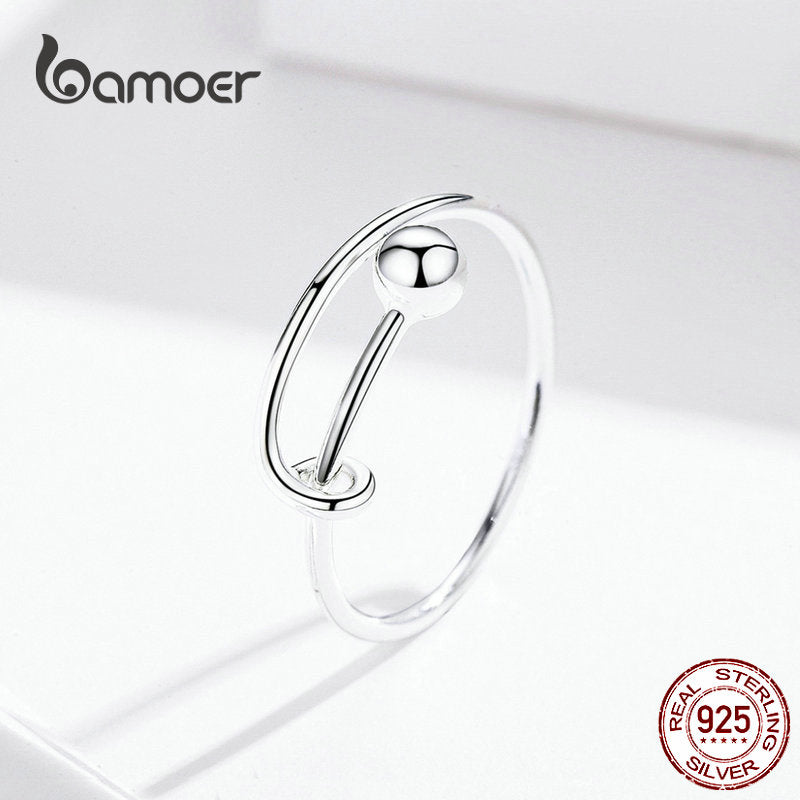 Anel Ajustável Minimalista Bamoer