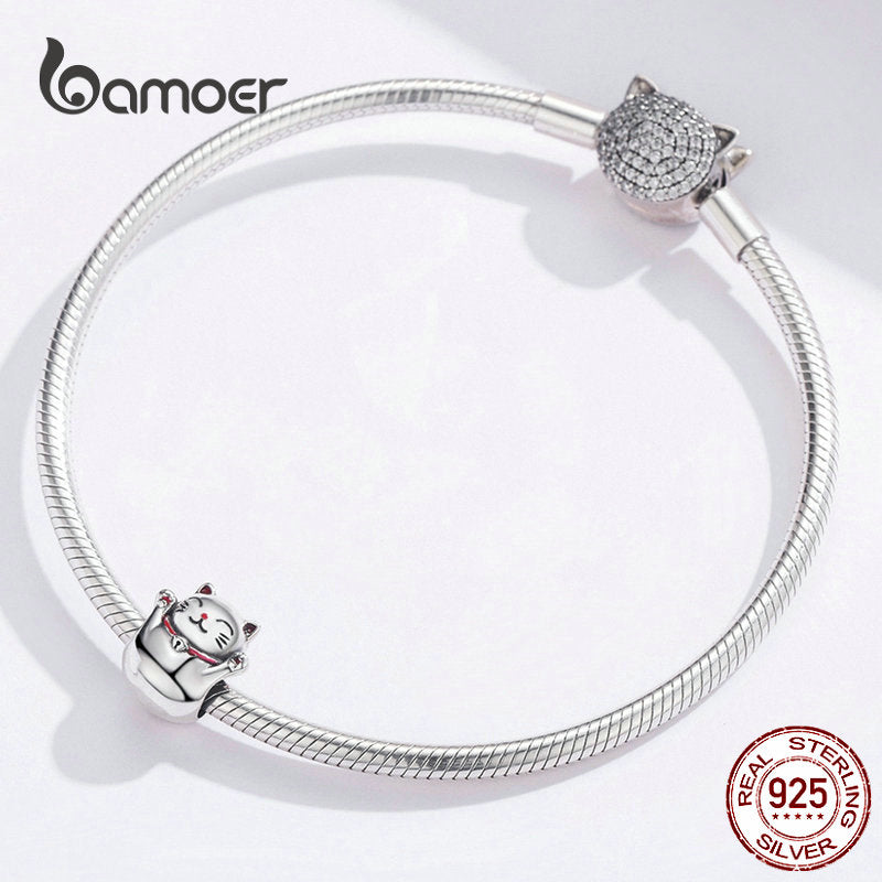 Pingente Gato da Sorte Bamoer