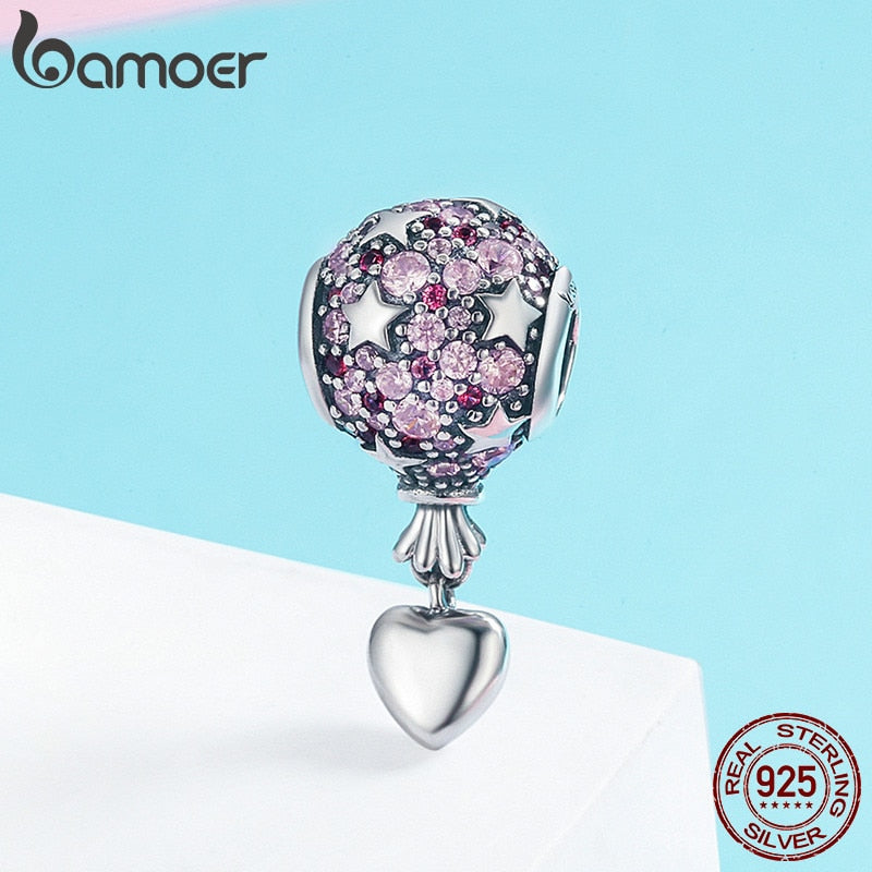 Berloque Balão Romântico Bamoer