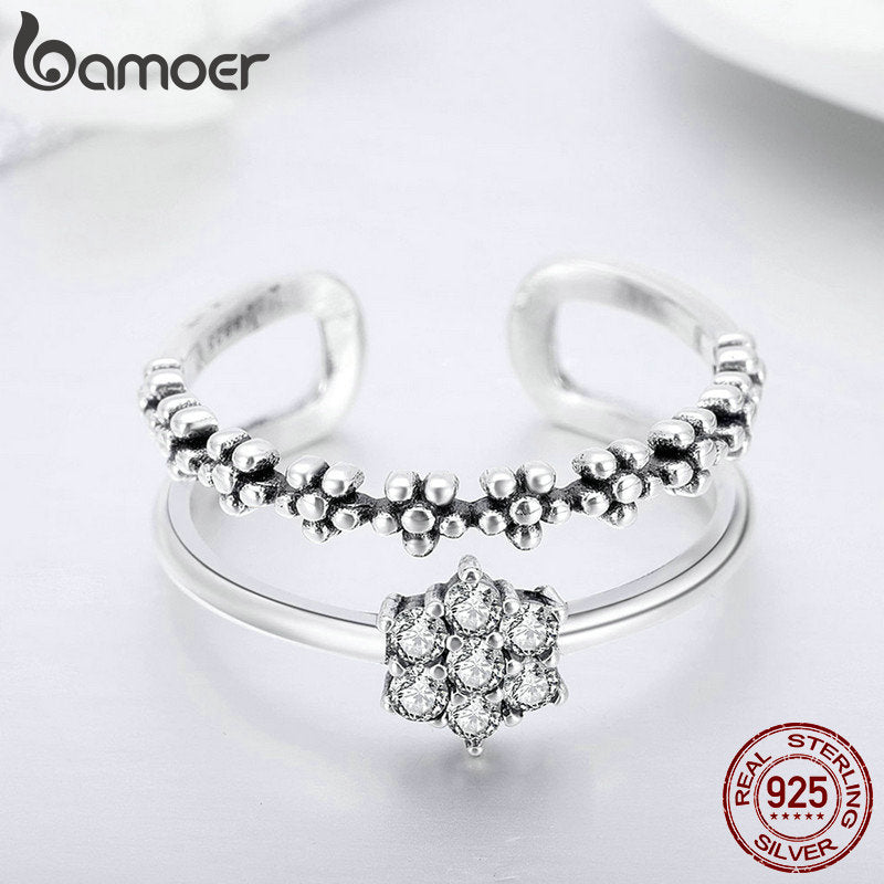 Anel Ajustável Temperamento Elegante Bamoer