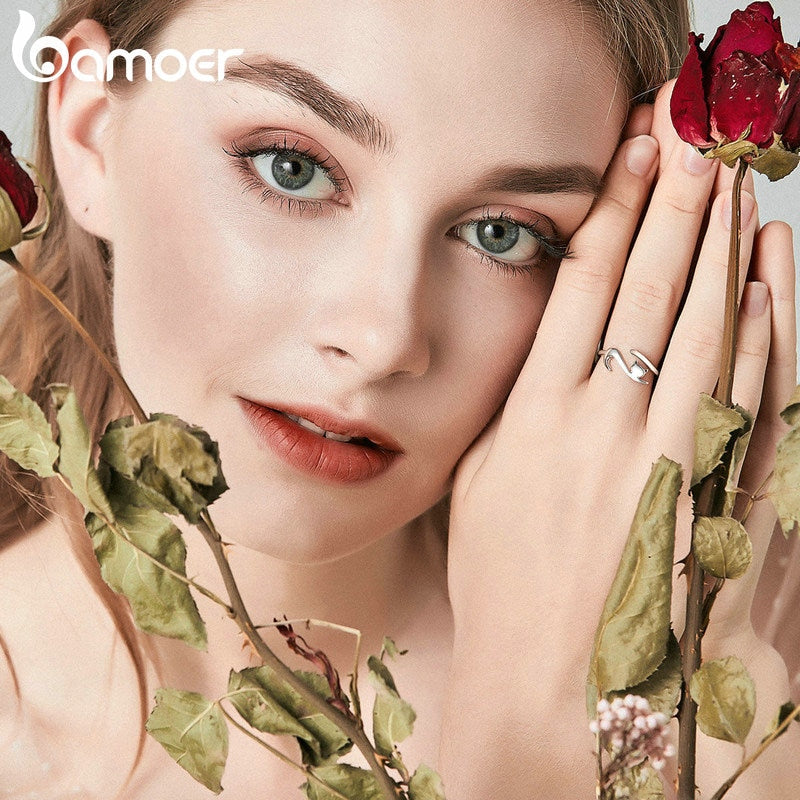 Anel Ajustável Gatinho Bamoer