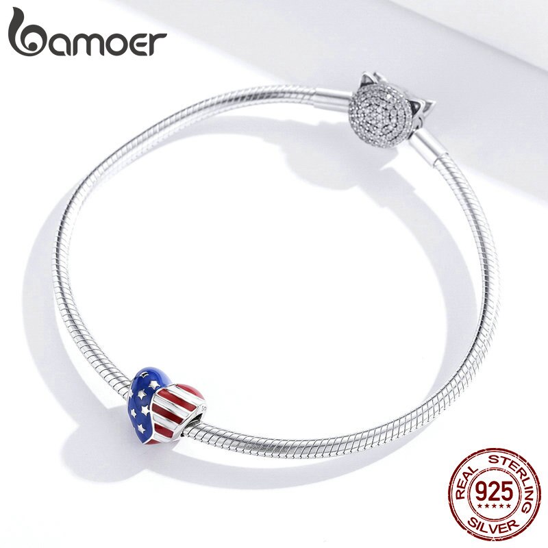 Berloque Bandeira Americana Bamoer