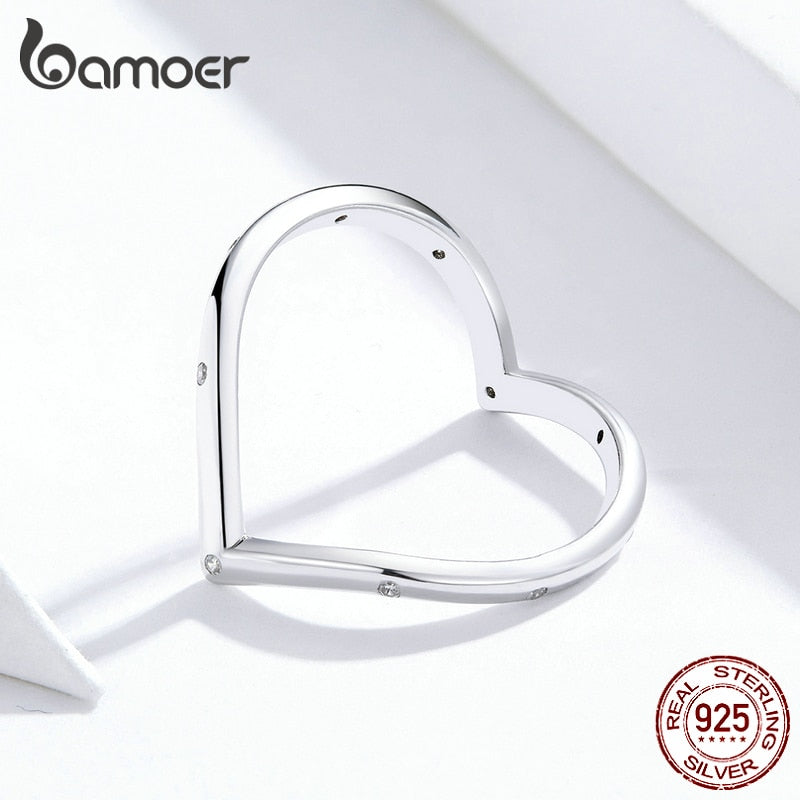 Anel Forma de Amor Bamoer