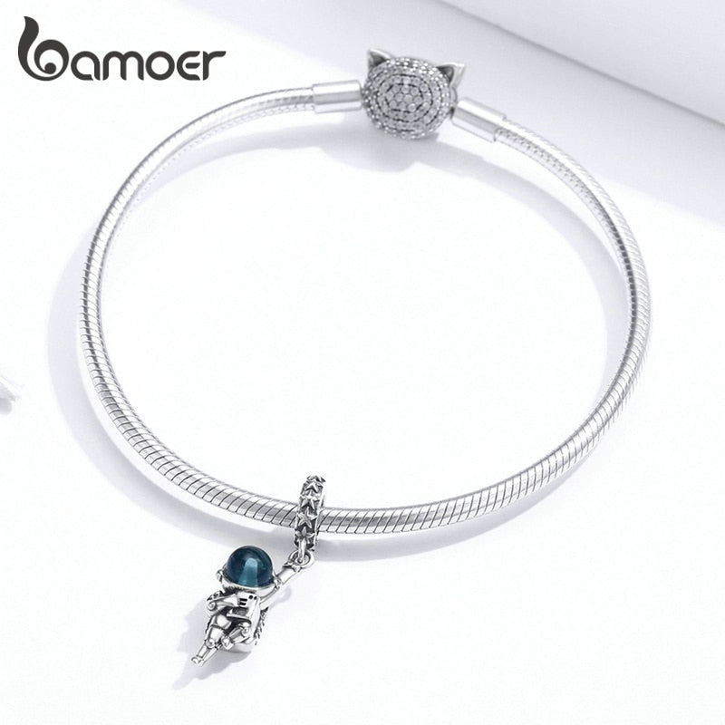 Berloque com Argola Astronauta Bamoer