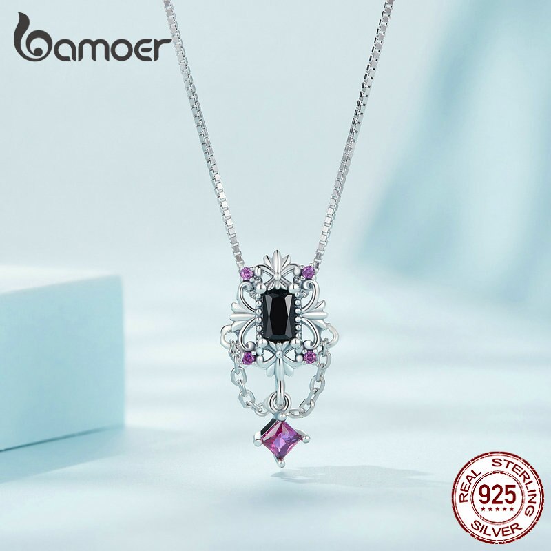 Colar com Pingente Flor-de-lis Bamoer