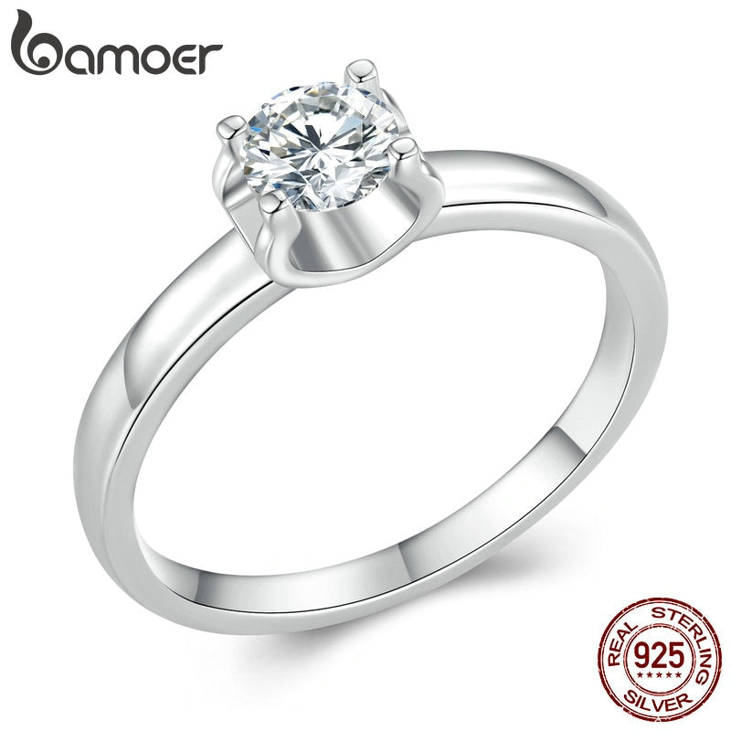 Anel Moissanite 0.5 Quilate Bamoer