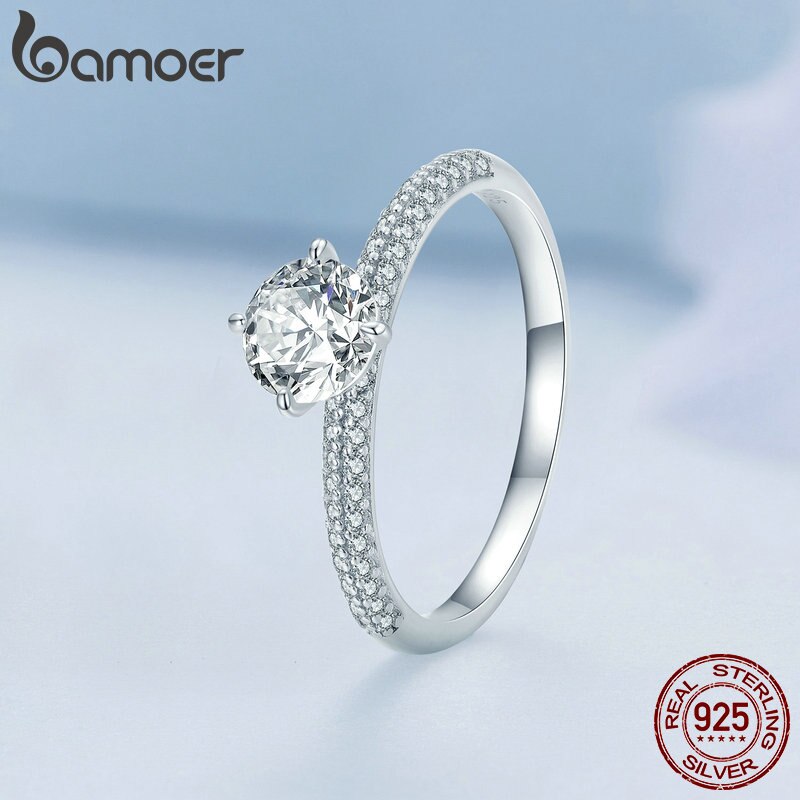 Anel Pedra de Zirconita Bamoer