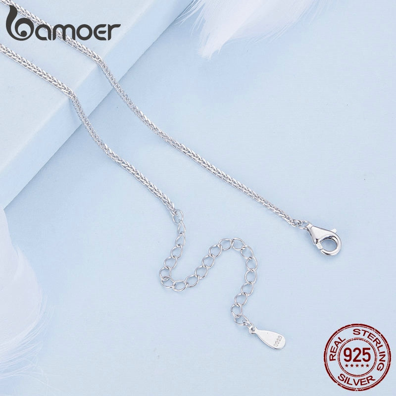 Colar com Pingente Cruz de Zirconita Bamoer