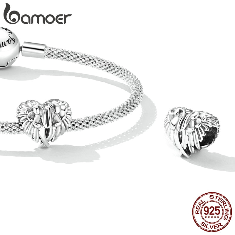 Berloque Asas de Coração Bamoer