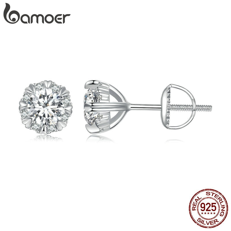 Brincos Moissanite 0.5 Quilates Bamoer