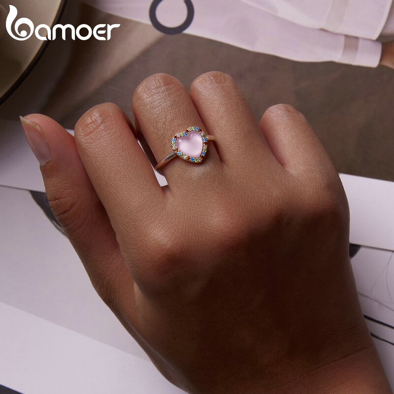 Anel Ajustável Amor Feminino Bamoer