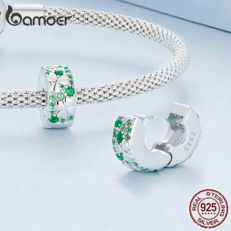 Berloque Charm Trevo de Quatro Folhas Bamoer