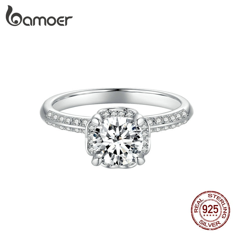 Anel Moissanite 1 Quilate Bamoer