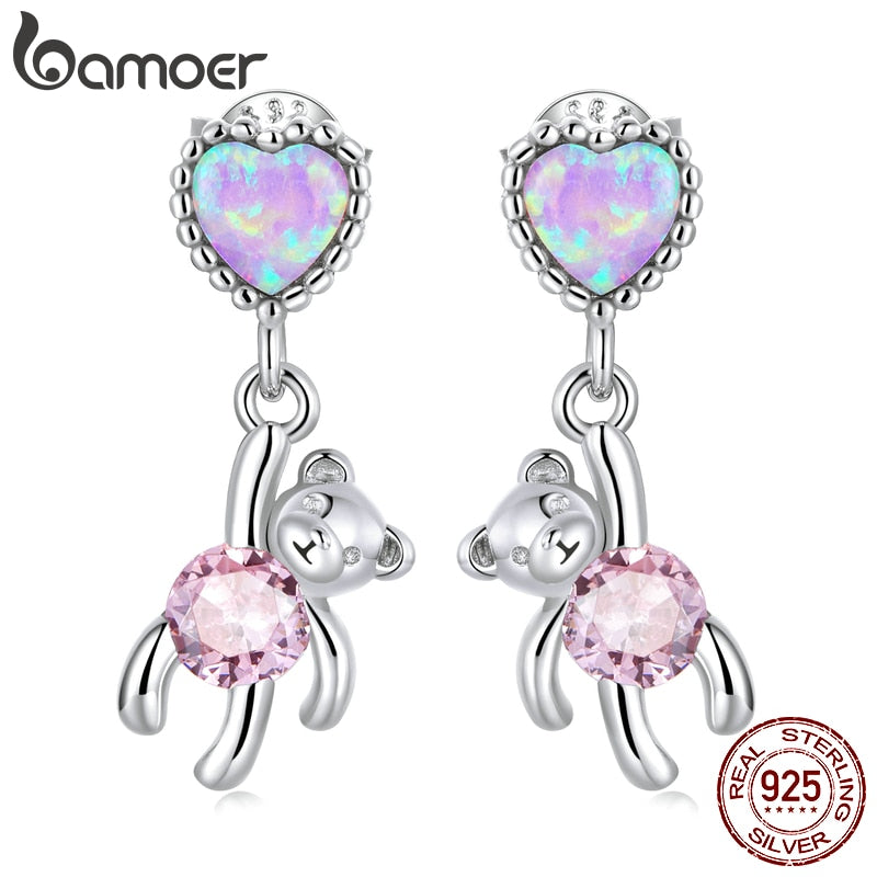 Brincos Urso do Amor Bamoer