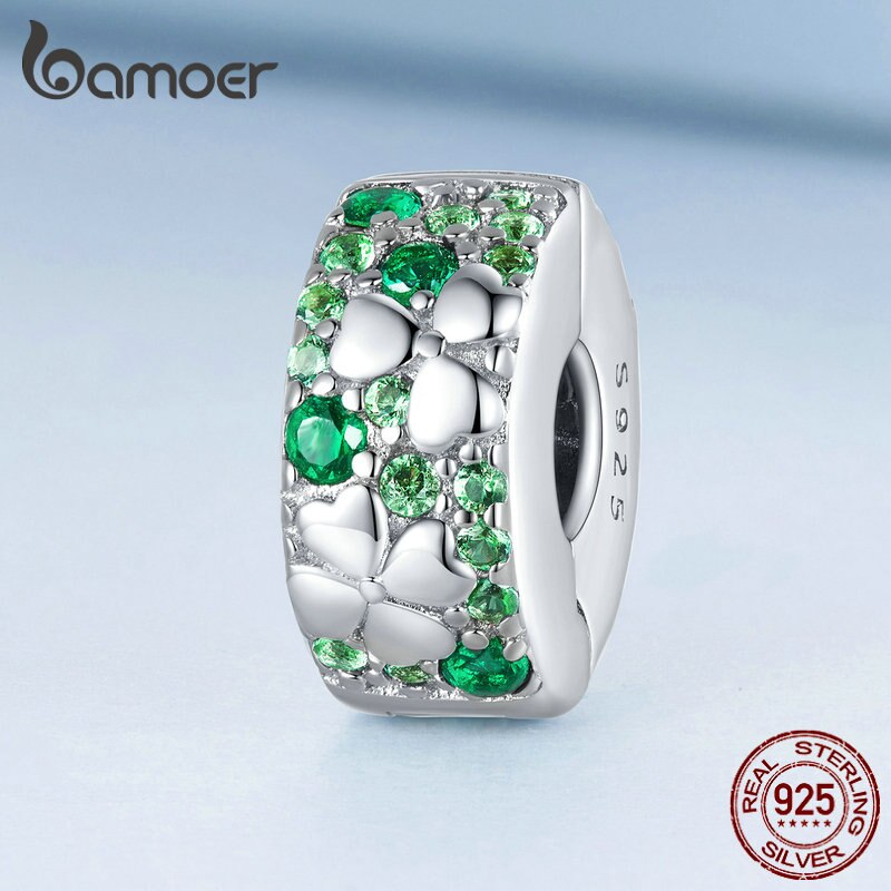 Berloque Charm Trevo de Quatro Folhas Bamoer