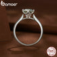 Anel Prata 925 Moissanite 1 Quilate