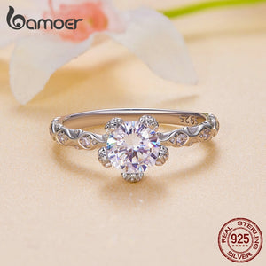 Anel Moissanite Coroa 1 Quilate Bamoer
