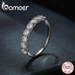 Anel Estampado de Moissanite Bamoer