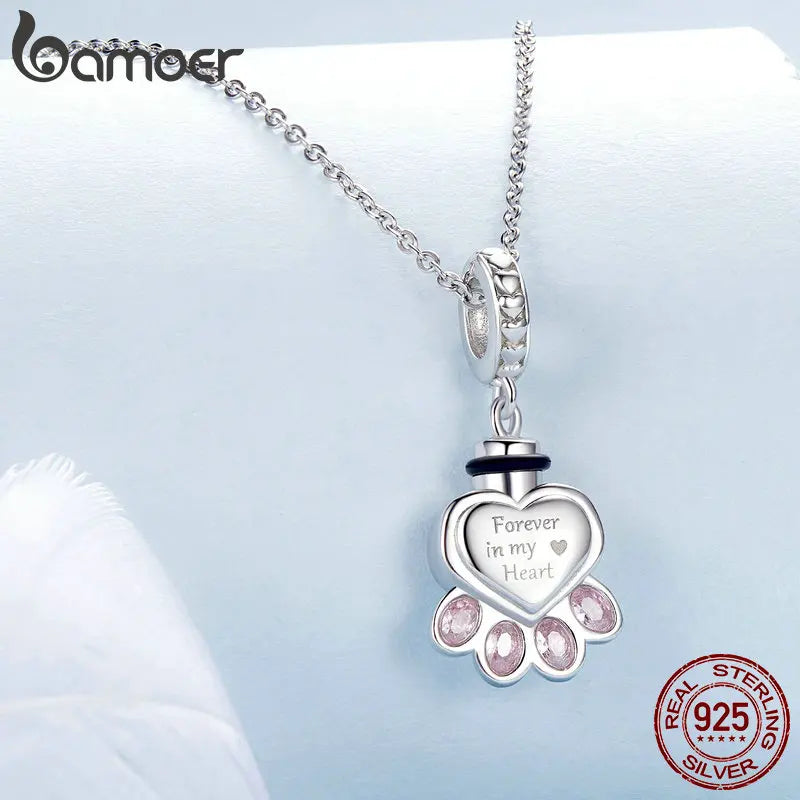 Berloque Amor Eterno Pet – Memorial com Cinzas e Nome Personalizado