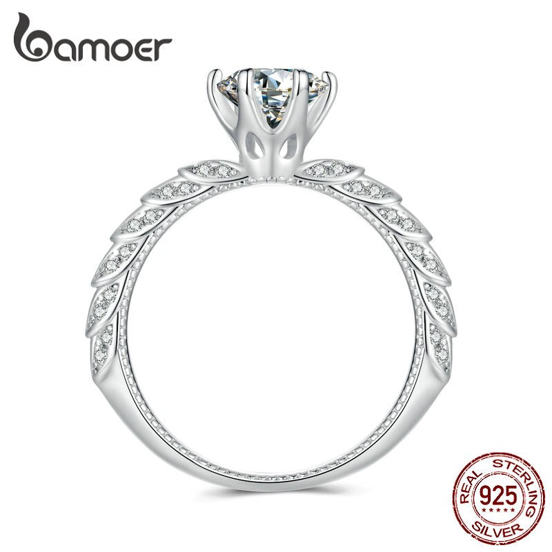 Anel Luxuoso Moissanite 1 Quilate Bamoer