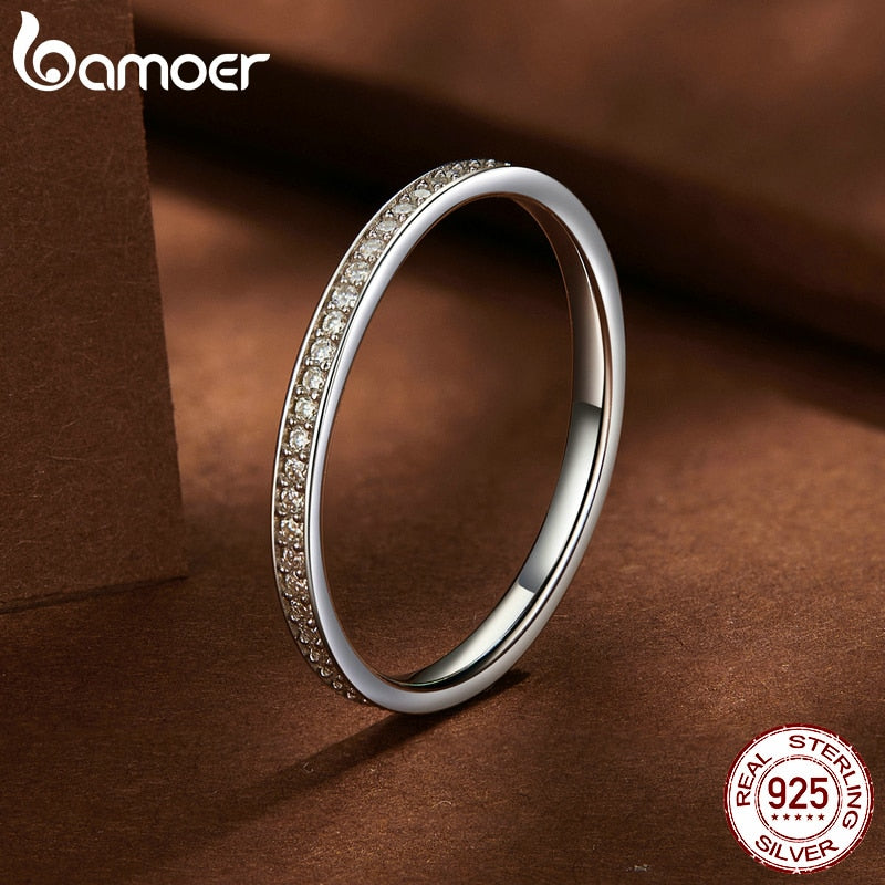 Anel Moissanite Luxo Bamoer