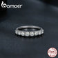 Anel Estampado de Moissanite Bamoer