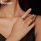 Anel Moissanite 0.5 Quilate Bamoer