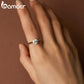 Anel Prata 925 Moissanite 1 Quilate