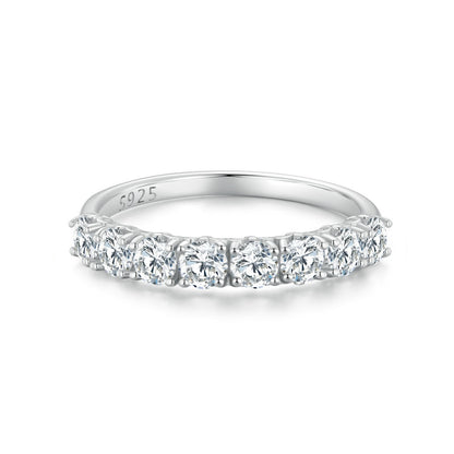 Anel Estampado de Moissanite Bamoer
