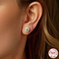 Brincos Halo de Moissanite em Prata 925