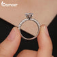 Anel Luxuoso Moissanite 1 Quilate Bamoer