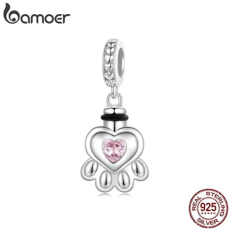 Berloque Amor Eterno Pet – Memorial com Cinzas e Nome Personalizado