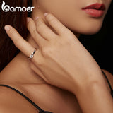 Anel Moissanite 0.5 Quilate Bamoer