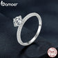 Anel Moissanite 0.75 Quilate Bamoer