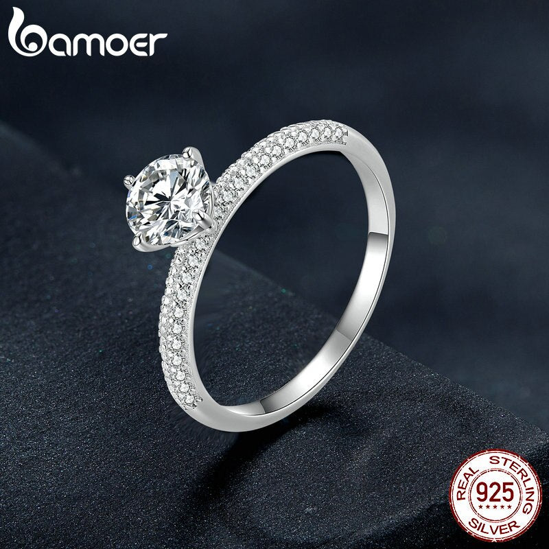 Anel Moissanite 0.75 Quilate Bamoer