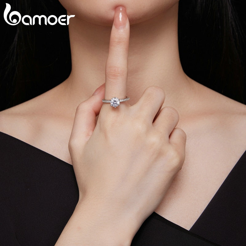 Anel Casamento Moissanite Brilhante
